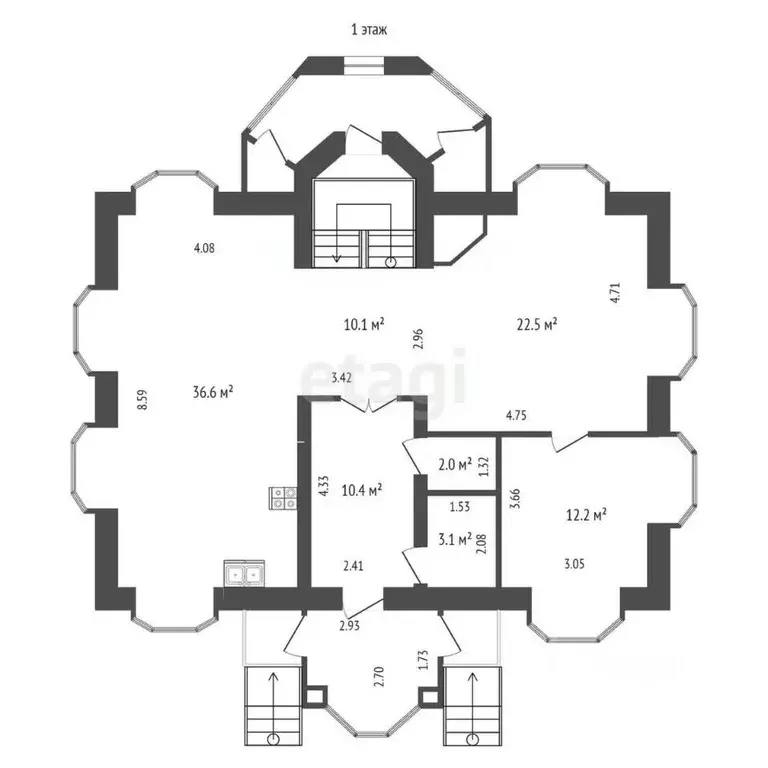 Дом в Омская область, Омск ул. 3-я Рассветная (302 м) - Фото 1
