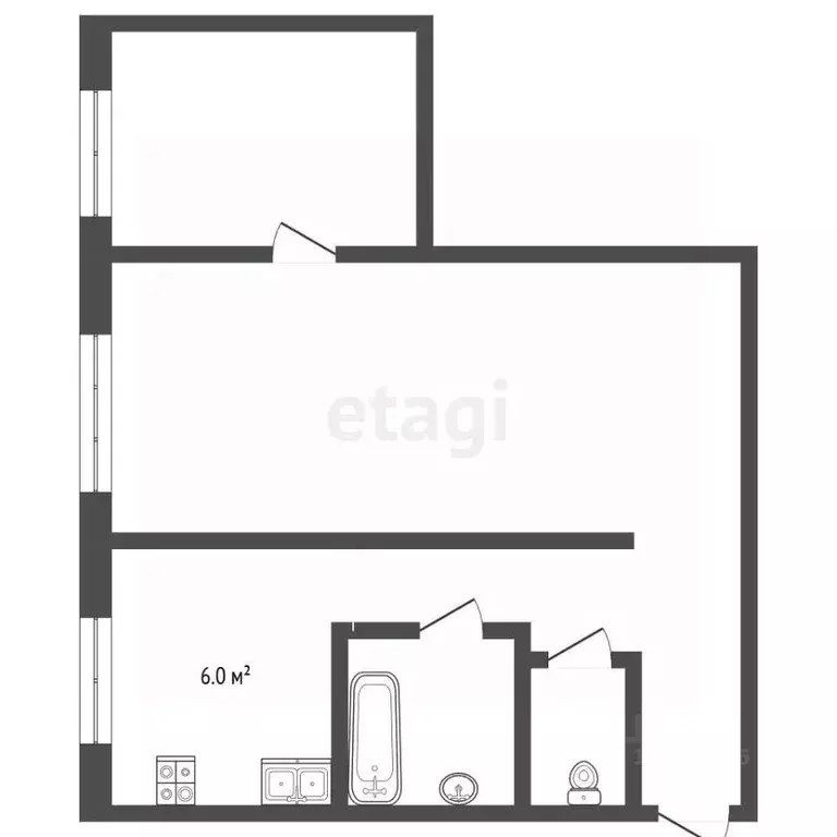 2-к кв. Калужская область, пос. Бабынино ул. Генерала Трубникова, 18 ... - Фото 2