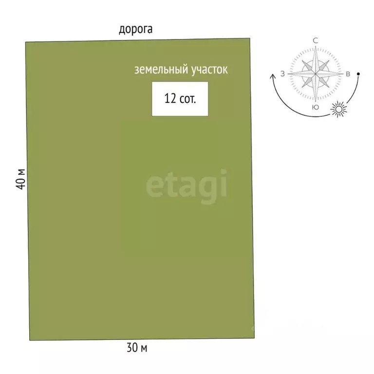 Участок в Тюменская область, Тюменский район, с. Салаирка  (12.0 сот.) - Фото 2