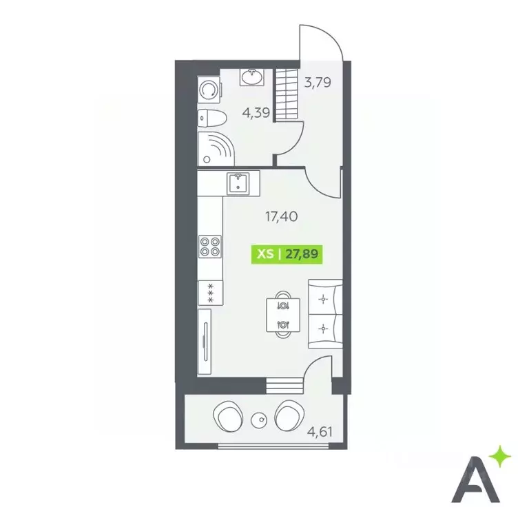 Студия Ленинградская область, Всеволожский район, Заневское городское ... - Фото 1