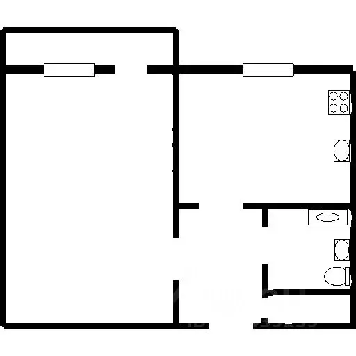 1-к кв. Татарстан, Казань ул. Академика Лаврентьева, 11 (38.6 м) - Фото 2