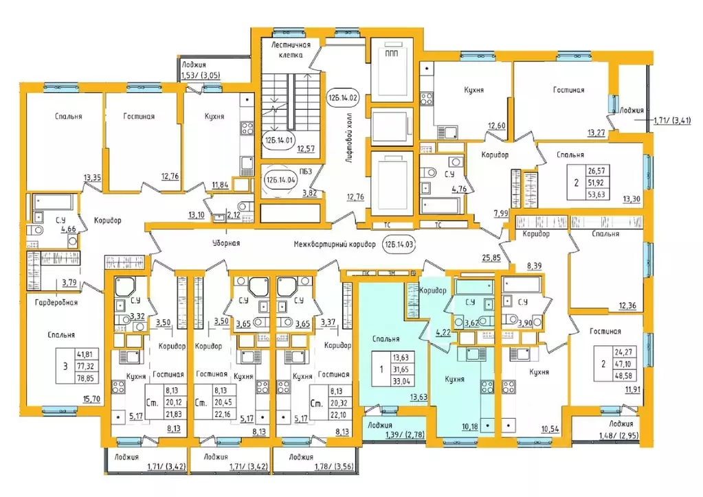 1-к кв. Башкортостан, Уфа ул. Валерия Лесунова, 18 (33.0 м) - Фото 2