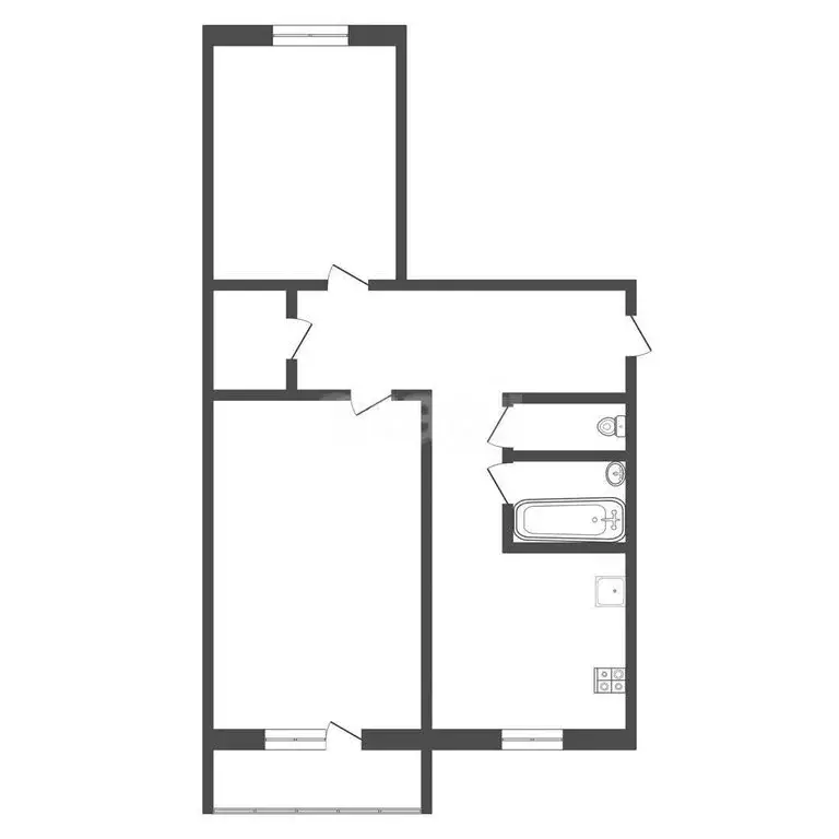 2-комнатная квартира: Узловая, улица Завенягина, 24 (47.2 м) - Фото 1
