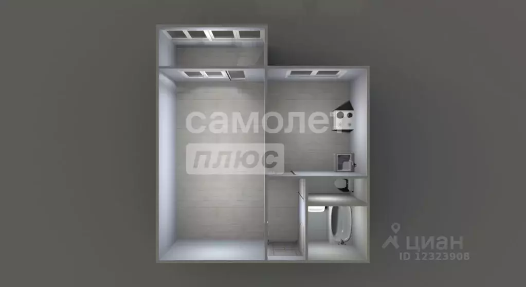 1-к кв. Московская область, Чехов муниципальный округ, пос. Любучаны ... - Фото 2