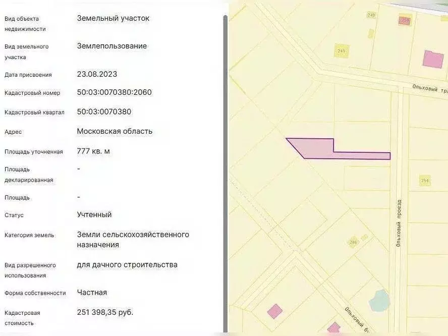 Участок в Московская область, Клин городской округ, д. Дятлово  (7.77 ... - Фото 2