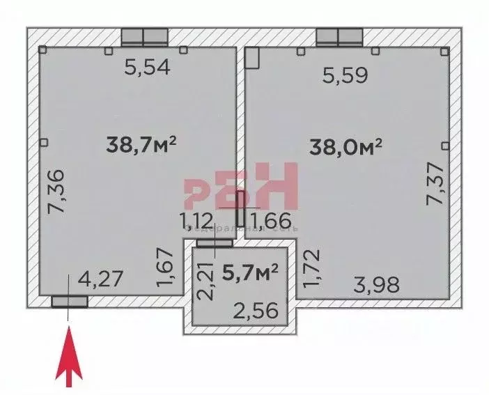 Офис в Тюменская область, Тюмень ул. Челюскинцев, 29/1 (82 м) - Фото 1