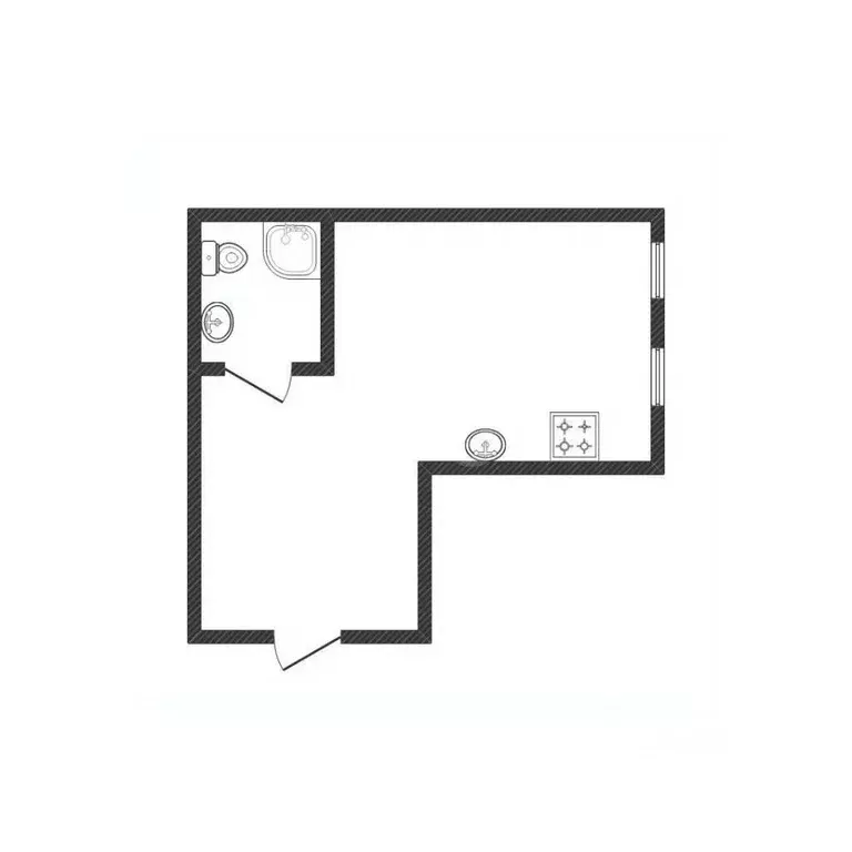 Студия Белгородская область, Белгород ул. Семейная, 25 (30.6 м) - Фото 2