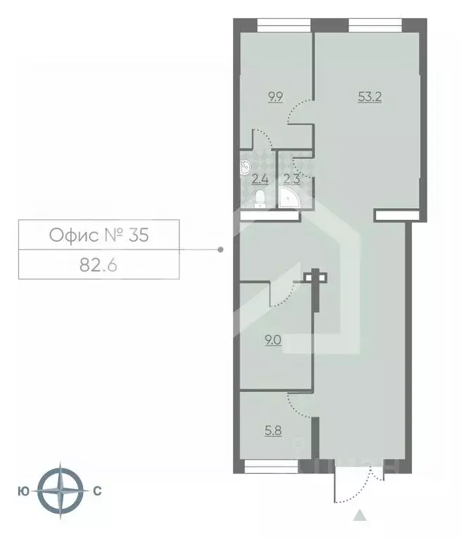 Помещение свободного назначения в Москва 2-й этап тер., Лучи жилой ... - Фото 2