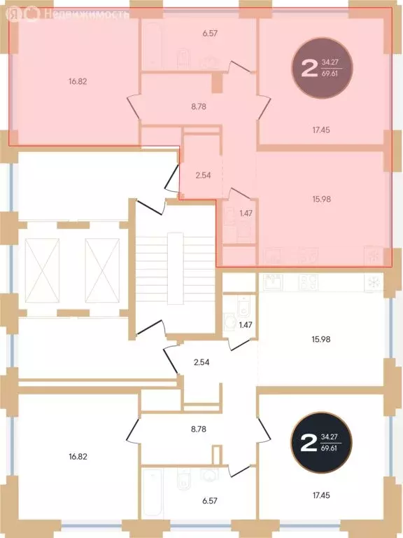 2-комнатная квартира: Уфа, улица Рихарда Зорге, 73/1 (69.5 м) - Фото 1