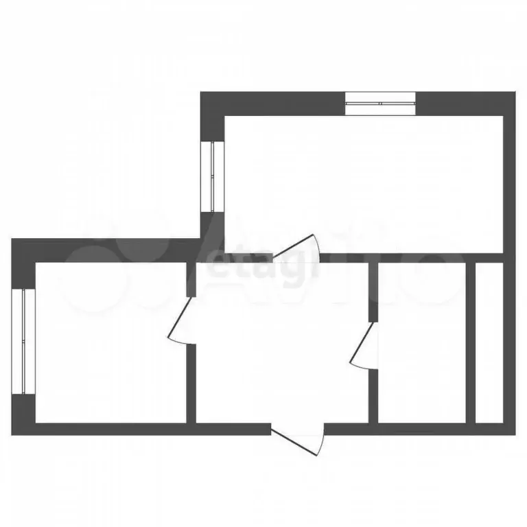 2-к. квартира, 61,8 м, 2/4 эт. - Фото 0