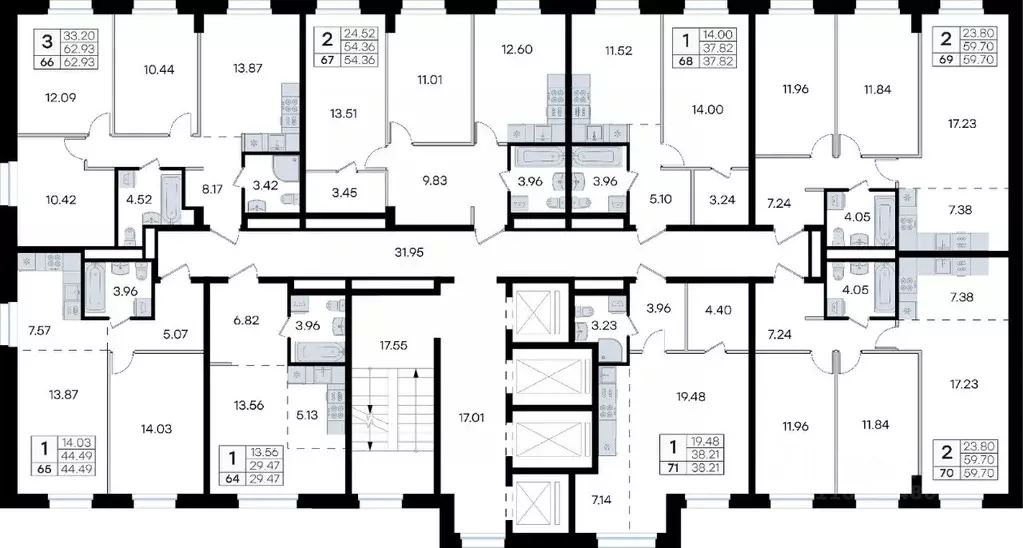 1-к кв. Приморский край, Владивосток ул. Тухачевского, 80 (37.82 м) - Фото 2