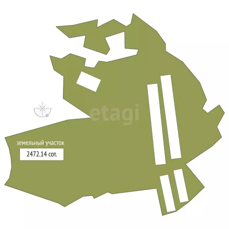 Участок в Мошковский район, посёлок Красногорский (2472.1 м) - Фото 1