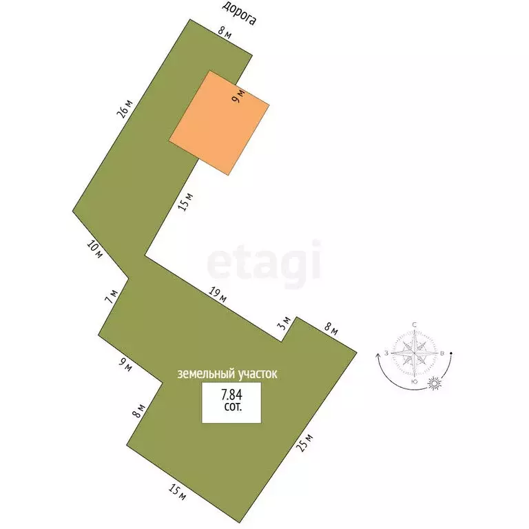 Участок в Угловое, улица Ленина (7.84 м) - Фото 2