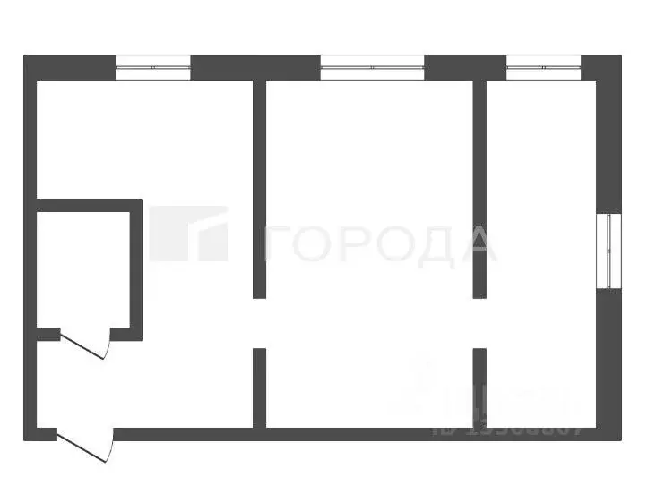 2-к кв. Кемеровская область, Новокузнецк ул. Ермака, 22 (38.9 м) - Фото 2