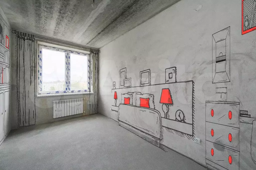 1-к. квартира, 36 м, 2/4 эт. - Фото 0