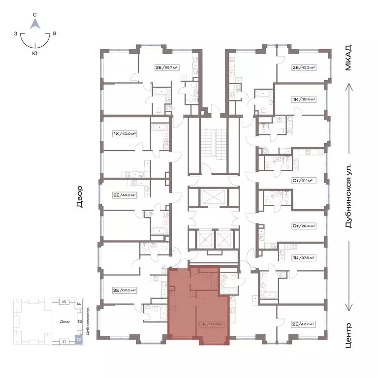 1-комнатная квартира: Москва, САО, район Восточное Дегунино, жилой ... - Фото 2