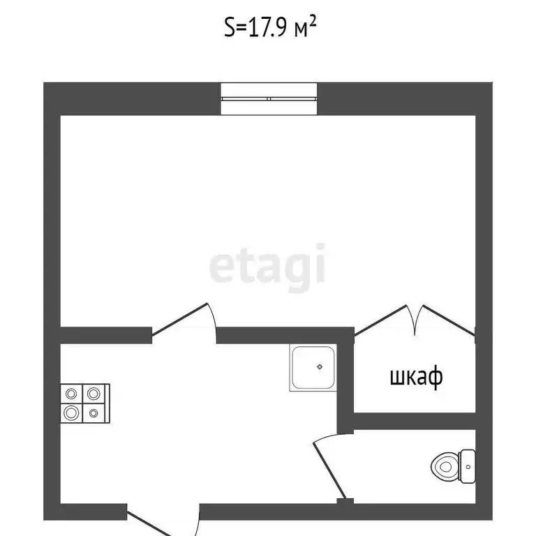 Квартира-студия: Ирбит, улица Свердлова, 10/2 (17.7 м) - Фото 0