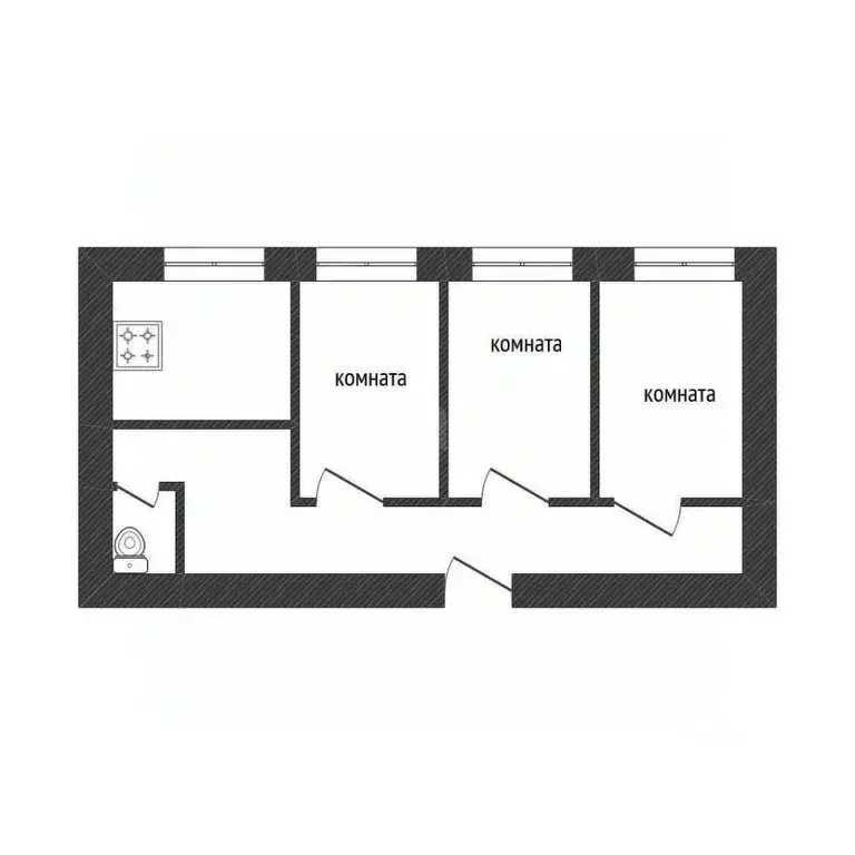 3-к кв. Ленинградская область, Тихвинское городское поселение, д. ... - Фото 2