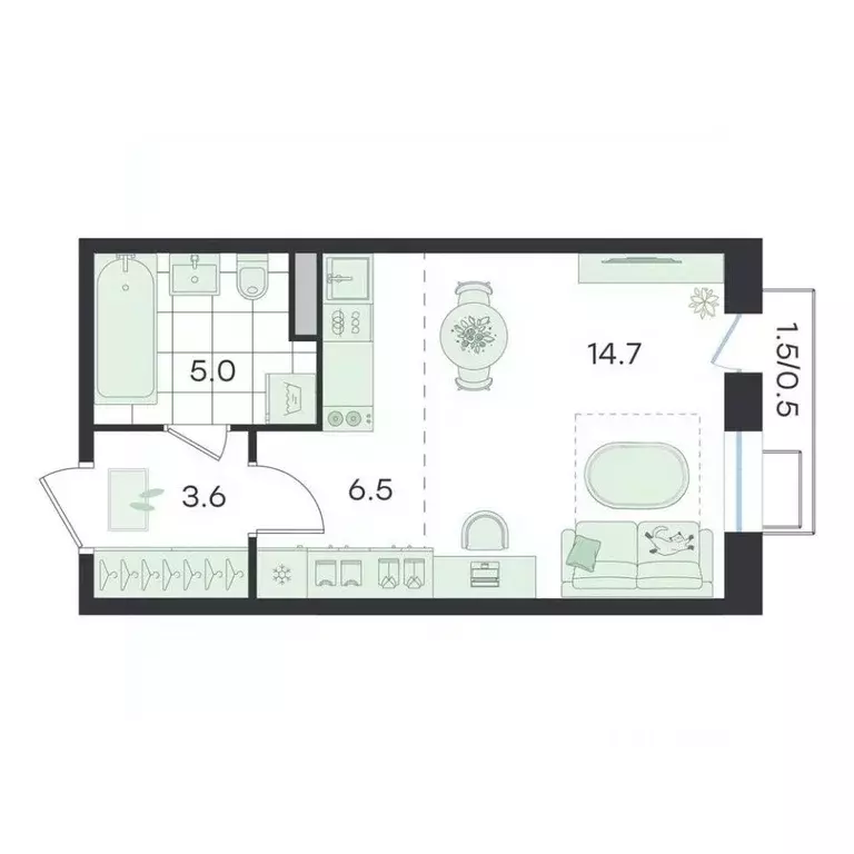 Студия Московская область, Раменский муниципальный округ, Ильинский ... - Фото 1