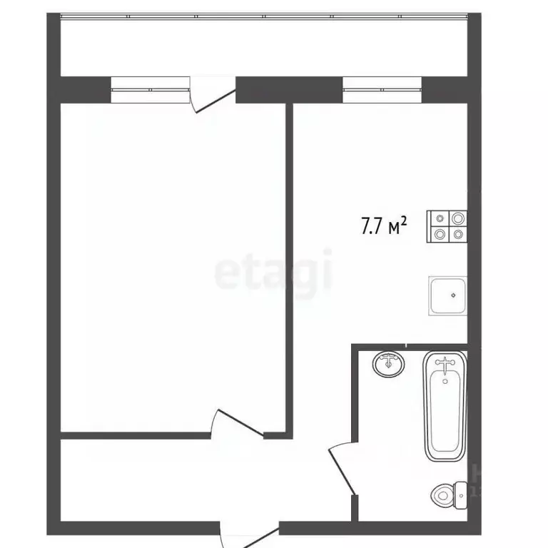 1-к кв. Пермский край, Пермь ул. Макаренко, 26 (34.0 м) - Фото 2