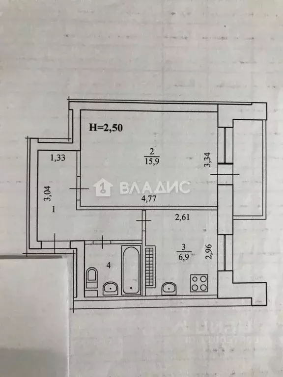 1-к кв. Волгоградская область, Волгоград ул. Нестерова, 16А (33.0 м) - Фото 2