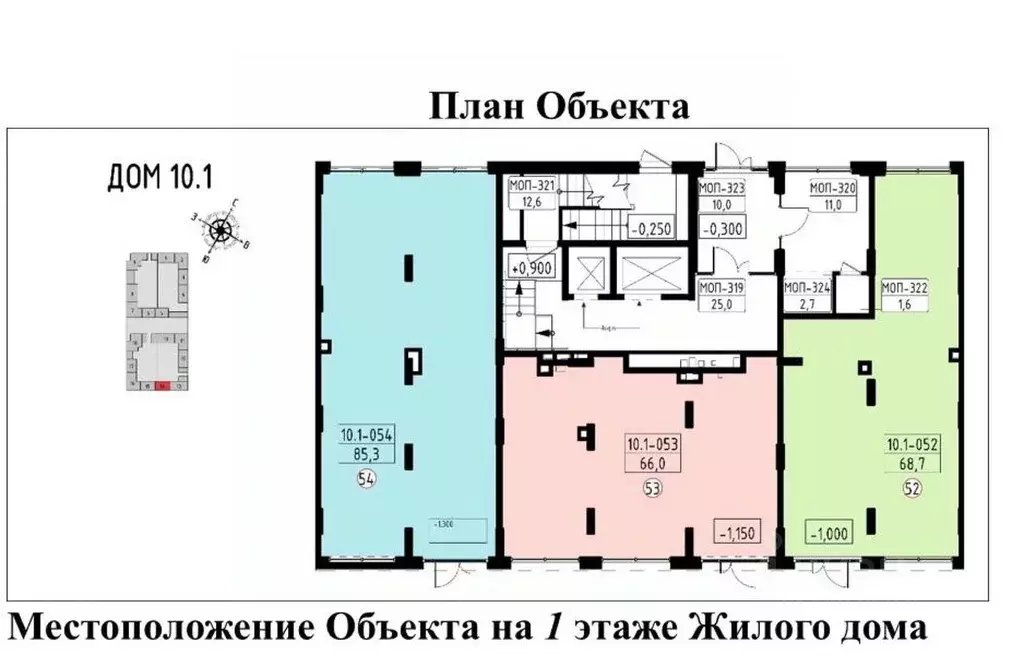 Торговая площадь в Москва Прокшино жилой комплекс, к10.1.5 (85 м) - Фото 0