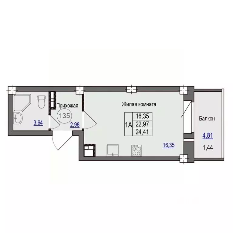 1-к кв. Псковская область, Псковский район, Завеличенская волость, д. ... - Фото 1