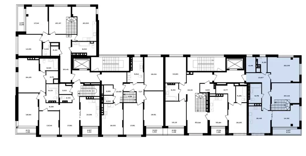 3-к кв. Воронежская область, Воронеж ул. Ольминского, 4 (103.62 м) - Фото 1