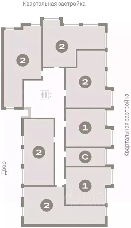 1-к кв. Тюменская область, Тюмень Мысовская ул., 26к1 (61.75 м) - Фото 1