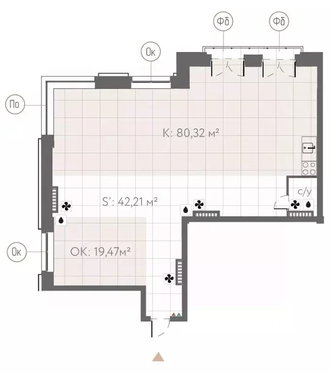 Свободной планировки кв. Иркутская область, Иркутск ул. Сурикова, 21А ... - Фото 0