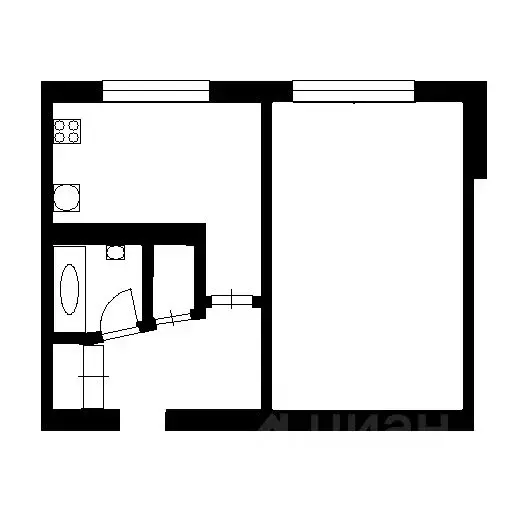 1-к кв. Санкт-Петербург ул. Дыбенко, 21К1 (30.0 м) - Фото 2