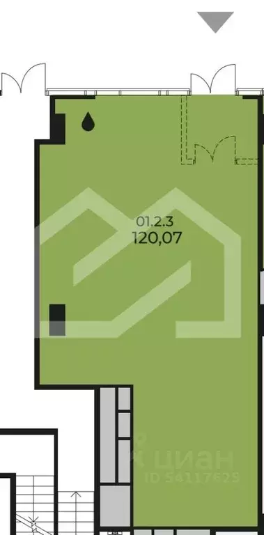 Торговая площадь в Москва Полесский проезд, 14С1 (120 м) - Фото 2
