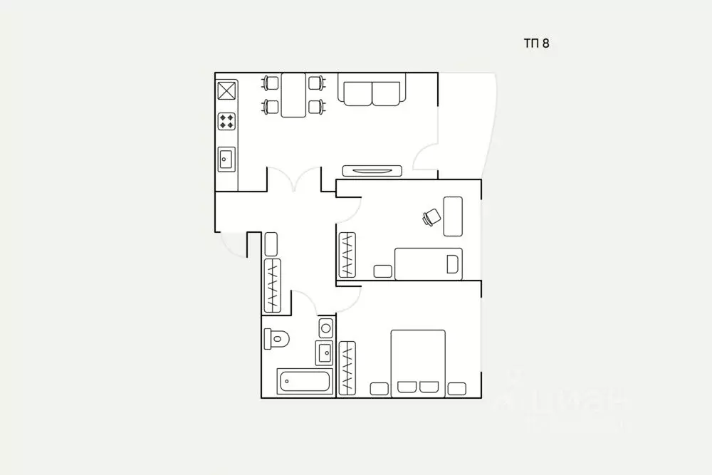 3-к кв. Москва ш. Энтузиастов, 3к1 (69.0 м) - Фото 2