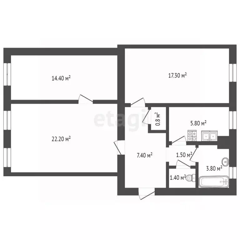 3-к кв. Севастополь ул. Ленина, 5 (74.6 м) - Фото 1