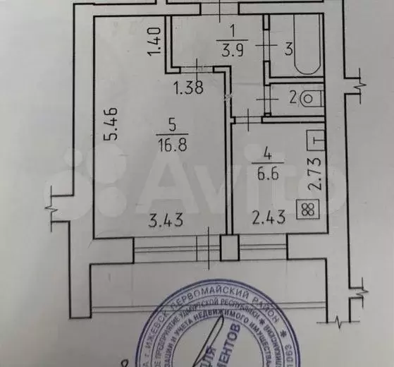 1-к. квартира, 31,2 м, 5/10 эт. - Фото 0