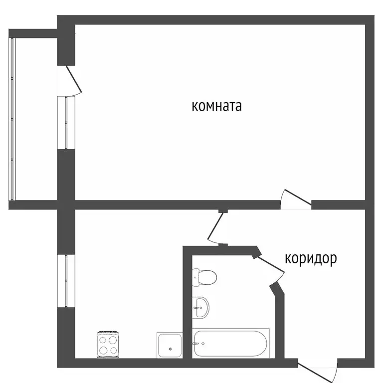 1-комнатная квартира: Тобольск, микрорайон Менделеево, 7 (37.3 м) - Фото 1