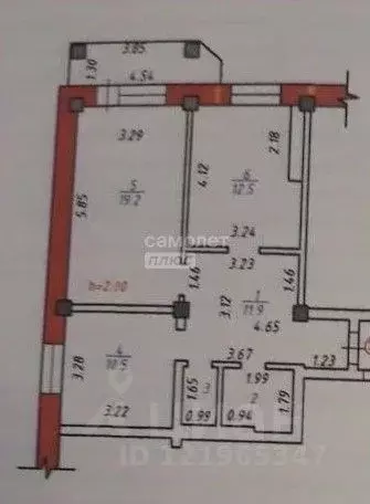 2-к кв. Иркутская область, Иркутск ул. Ядринцева, 23/2 (64.5 м) - Фото 2