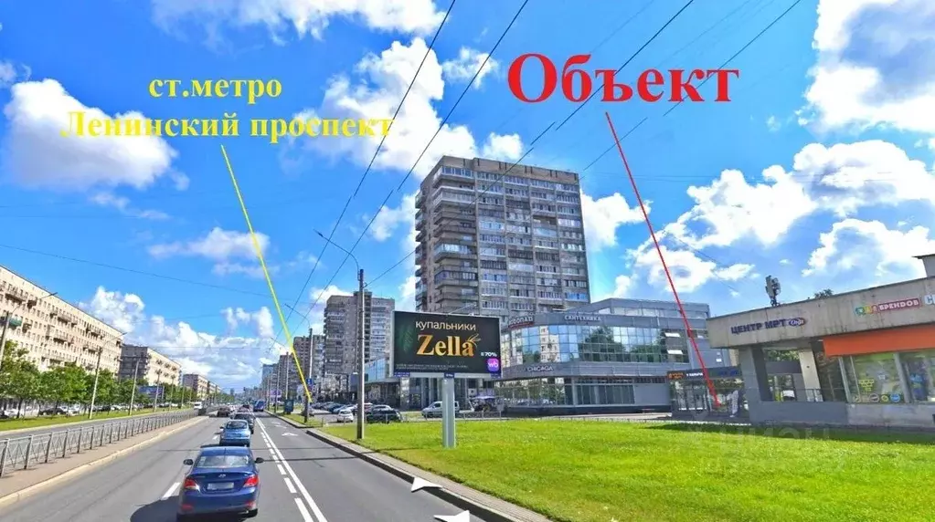 Помещение свободного назначения в Санкт-Петербург Ленинский просп., ... - Фото 2
