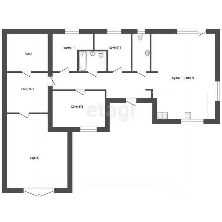 Дом в Тюменская область, Тюменский муниципальный округ, с. Успенка ... - Фото 1