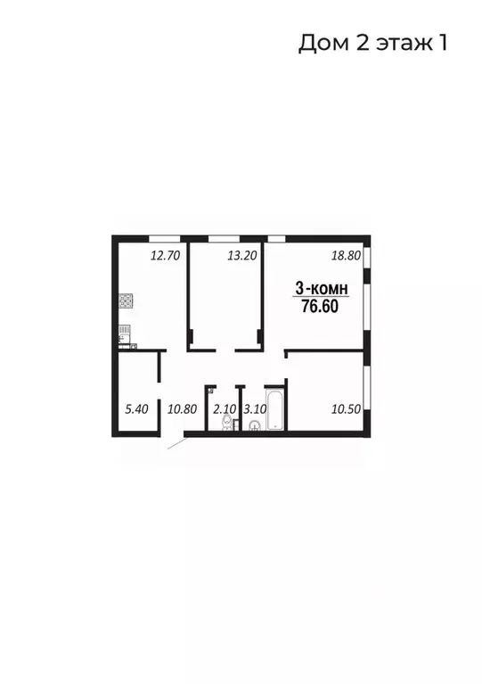 3-к кв. Ямало-Ненецкий АО, Салехард  (76.6 м) - Фото 1