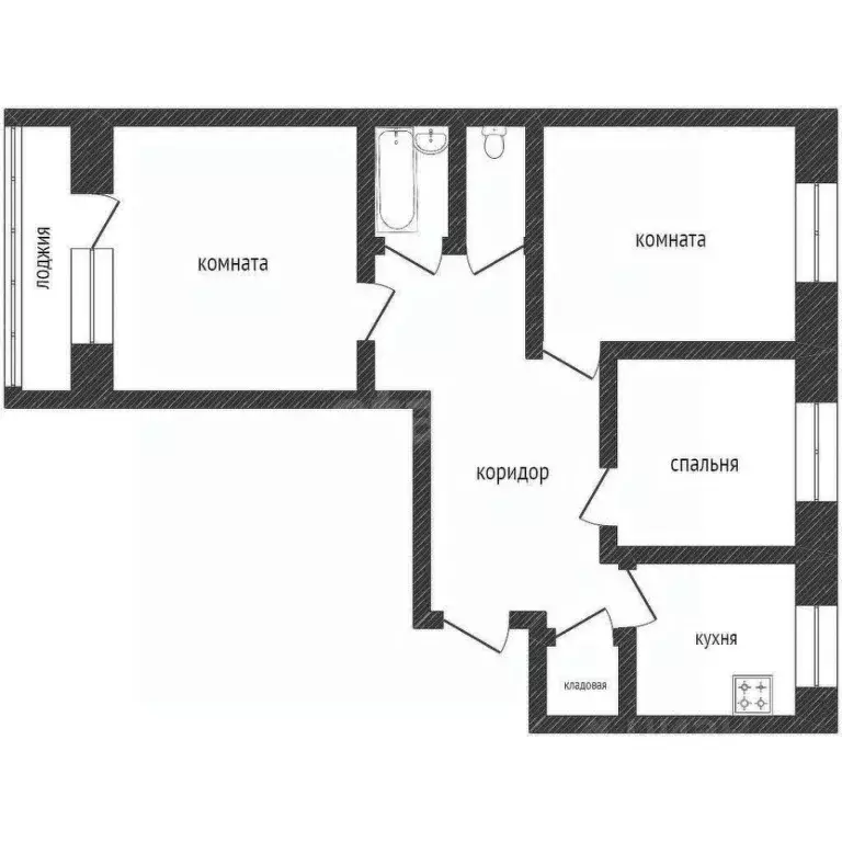 3-к кв. Курганская область, Курган Заозерный жилрайон, 3-й мкр, 16 ... - Фото 2