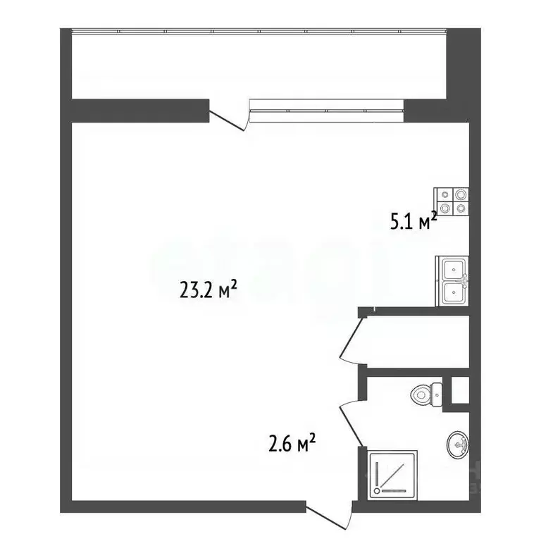 1-к кв. Москва ул. Яблочкова, 37В (35.0 м) - Фото 2