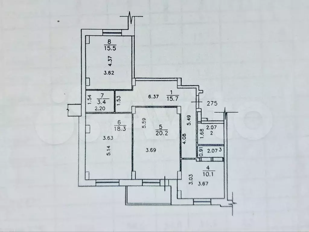 3-к. квартира, 88,9 м, 9/17 эт. - Фото 0
