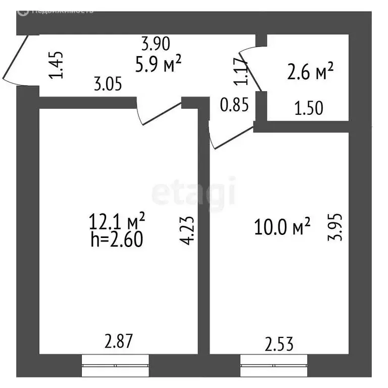 Дом в село Абатское, улица Строителей (30.6 м) - Фото 1