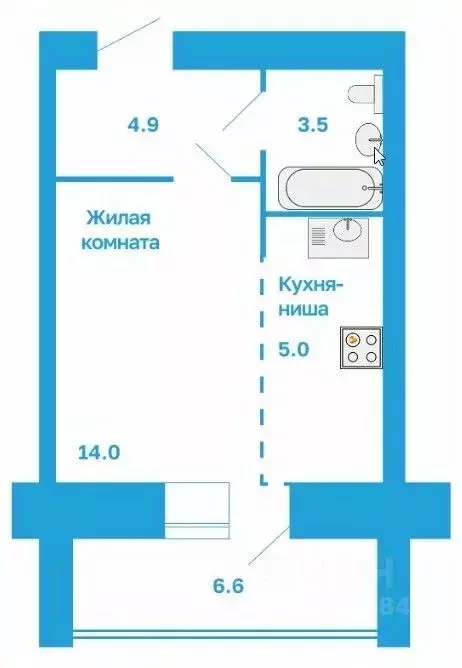Студия Амурская область, Благовещенский район, с. Чигири ул. ... - Фото 2
