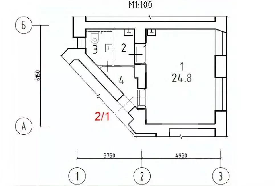 Торговая площадь в Москва 1-я Миусская ул., 24/22С3 (36 м) - Фото 2
