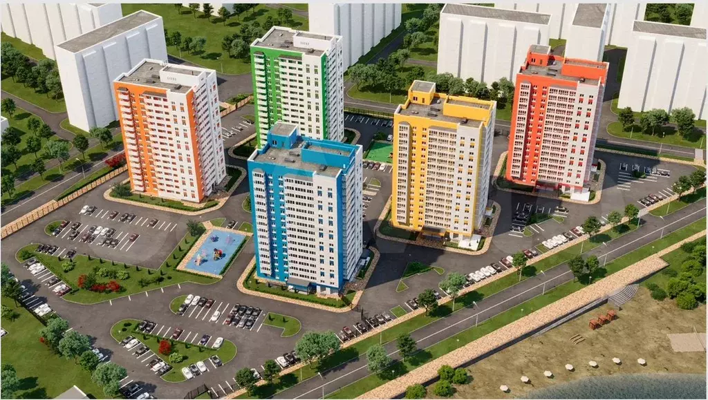 2-к. квартира, 40,2 м, 2/16 эт. - Фото 1