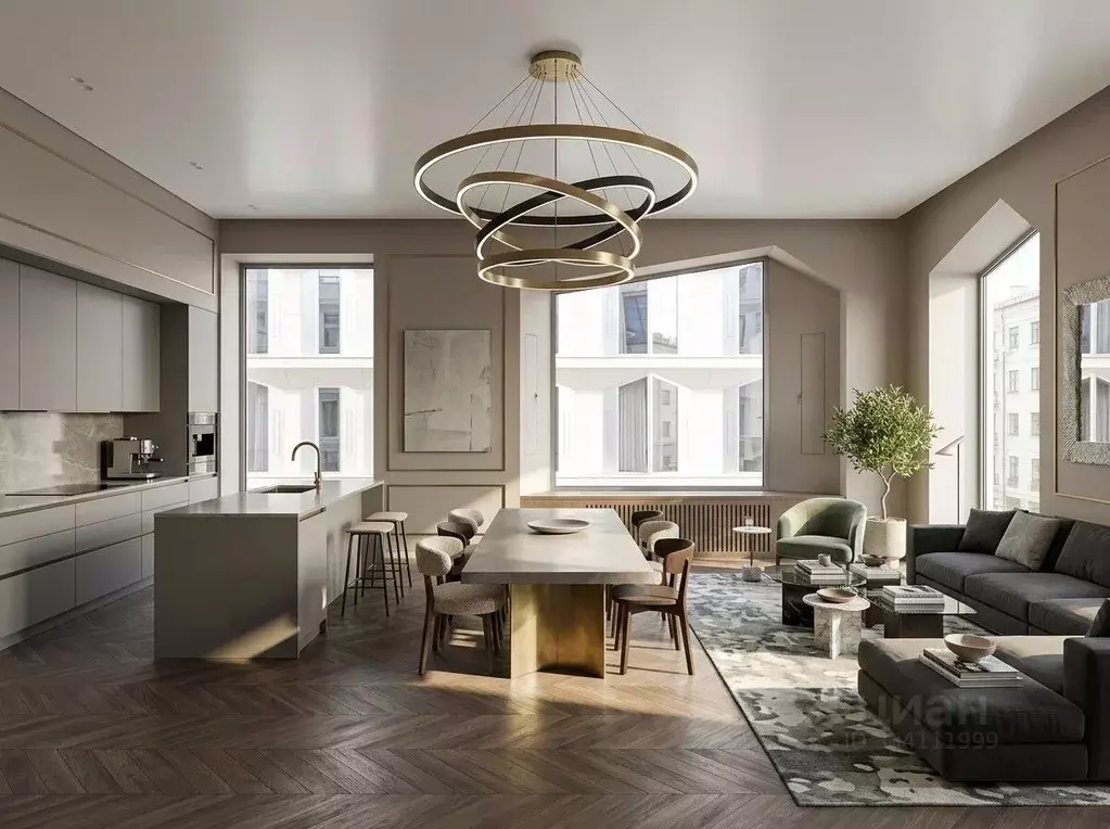3-к кв. Москва Садовническая ул., 82С11 (146.0 м) - Фото 1