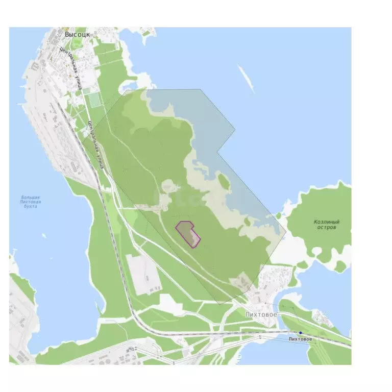 Участок в Выборгский район, Высоцк (398 м) - Фото 1