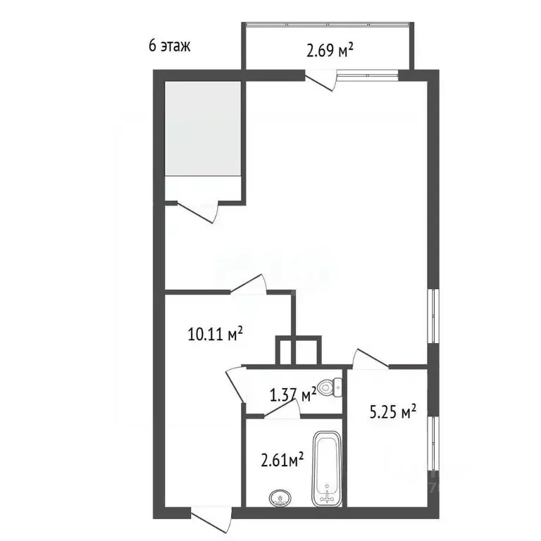 3-к кв. Ленинградская область, Гатчина бул. Авиаторов, 3к1 (77.5 м) - Фото 2